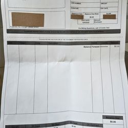 Dove Dentistry - Statement after the visit to show 0 charge