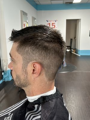 Pro Cut Men's Haircut - Looking for a fresh, clean cut without breaking the bank? Pro Cut specializes in men's short hairstyles and expert fades—all for just $15. Whether you want a classic taper, skin fade, or buzz cut, our barbers are skilled in delivering sharp, modern styles with precision. Fast, professional, and affordable—Pro Cut is your go-to for a reliable men’s haircut. Walk-ins welcome! Pro Cut Men's Haircut - Looking for a fresh, clean cut without breaking the bank? Pro Cut specializes in men's short hairstyles and expert fades—all for just $15. Whether you want a classic taper, skin fade, or buzz cut, our barbers are skilled in delivering sharp, modern styles with precision. Fast, professional, and affordable—Pro Cut is your go-to for a reliable men’s haircut. Walk-ins welcome!