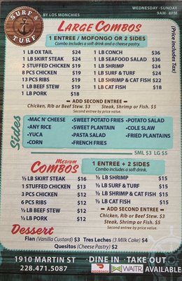 Menu photo 2 Surf and Turf Pascagoula, MS Menu photo 2 Surf and Turf Pascagoula, MS