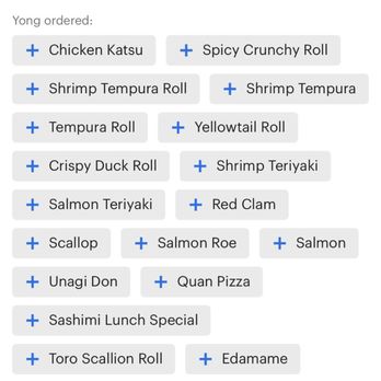 Quan Sushi Grill - This is the evidence to show that restaurant never delivered the order on 4/3/2019 - Sushi Bars Near Me - New York, New York