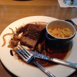 Meatloaf with Mac and cheese substitute