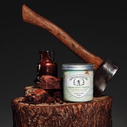 Log Cabin - Mint flavoured gelato with chunks of chocolate brownie