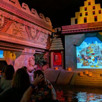 Mexico Pavilion - Gran Fiesta Tour Starring The Three Caballeros dark boat ride at Mexico Pavilion at World Showcase at EPCOT at Walt Disney World Resort. - Amusement Parks Near Me - Orlando, Florida