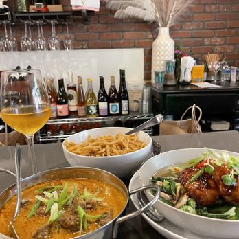 Burmatown - Short rib coconut curry, miso black cod and garlic noodles - Burmese Near Me - Corte Madera, California Burmatown - Short rib coconut curry, miso black cod and garlic noodles - Burmese Near Me - Corte Madera, California