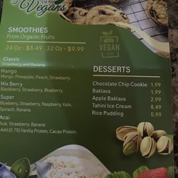 Happy Vegans - Menu (February 2025)