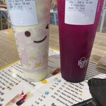 Happy Lemon - Drinks with labels - Bubble Tea Near Me - Austin, Texas