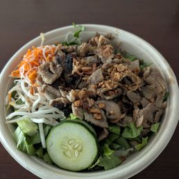 Pork noodle bowl. $13.95 Pork noodle bowl. $13.95
