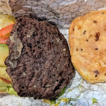 Hat Creek Burger Company - Little Hat Burger with added avacado Opened Up - Burgers Near Me - Austin, Texas