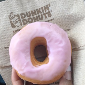 Dunkin' - Strawberry glaze- Wrong donut was supposed to be strawberry sprinkles, but the taste wasn't disappointing just cold - Donuts Near Me - Live Oak, Texas Dunkin' - Strawberry glaze- Wrong donut was supposed to be strawberry sprinkles, but the taste wasn't disappointing just cold - Donuts Near Me - Live Oak, Texas
