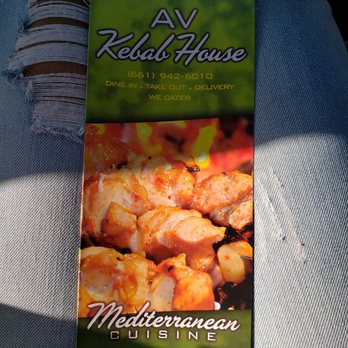 AV Kabob House - Take home menu (call ahead next time) wait was about 15-20mins - Middle Eastern Near Me - Lancaster, California AV Kabob House - Take home menu (call ahead next time) wait was about 15-20mins - Middle Eastern Near Me - Lancaster, California