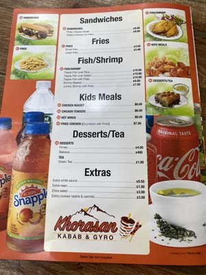 Menu photo 2 Khorasan Kabab & Gyro Brooklyn, NY Menu photo 2 Khorasan Kabab & Gyro Brooklyn, NY