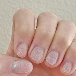 Immediately after the deluxe manicure.