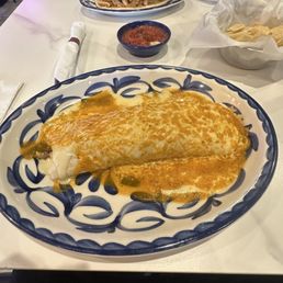Grande burrito and chicken quesadilla Grande burrito and chicken quesadilla