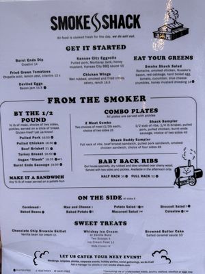 Menu photo 1 Smoke Shack Milwaukee, WI Menu photo 1 Smoke Shack Milwaukee, WI