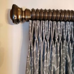 Designs in Fabric - Pinch pleated drapery
