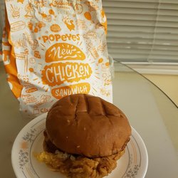 New spicy chicken sandwich for $5.99! Sandwich was a tad dry on its own... fixed that by adding tomatoes at home!