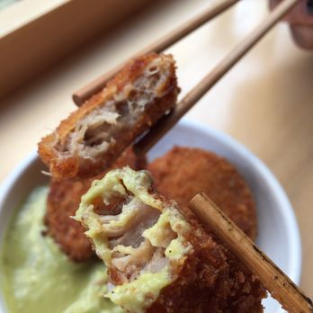 BAO - Soho - Trotter nugget are amazing the green sauce is hot and spicy! - Taiwanese Near Me - London, XGL BAO - Soho - Trotter nugget are amazing the green sauce is hot and spicy! - Taiwanese Near Me - London, XGL