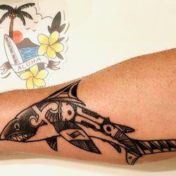 Sweet Trade Tattoo - Polynesian style shark tattoo