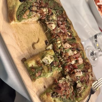 Marcolino's Italia Restaurant - Pesto chicken flatbread - Italian Near Me - Reno, Nevada Marcolino's Italia Restaurant - Pesto chicken flatbread - Italian Near Me - Reno, Nevada