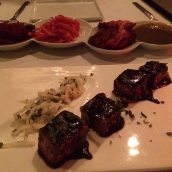 Vermilion - The tamarind paneer and the chicken kabab - Indian Near Me - Chicago, Illinois