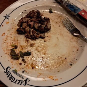 Saltgrass Steak House - The fat left from the ribeye steak - Steakhouses Near Me - Baton Rouge, Louisiana Saltgrass Steak House - The fat left from the ribeye steak - Steakhouses Near Me - Baton Rouge, Louisiana