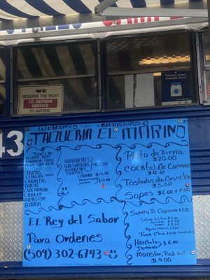 Menu photo 1 Taqueria el Marino Kennewick, WA Menu photo 1 Taqueria el Marino Kennewick, WA