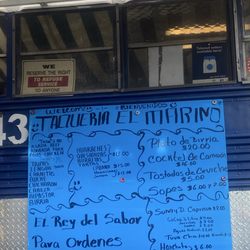 Taqueria el Marino - Updated Menu