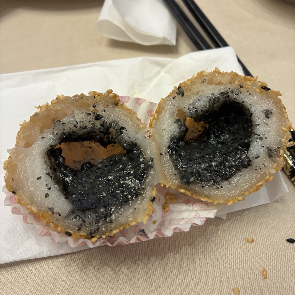 Skyview Fusion Cuisine - Black sesame ball - Dim Sum Near Me - Markham, Ontario Skyview Fusion Cuisine - Black sesame ball - Dim Sum Near Me - Markham, Ontario