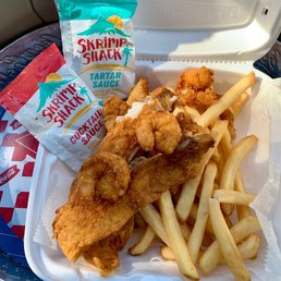 Whiting Fish, Shrimp and Fries