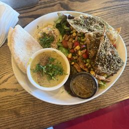 Chicken Shawarma, Hummus, Lentil Soup Chicken Shawarma, Hummus, Lentil Soup