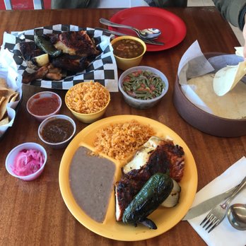 El Pollo Rey - 1/4 Chicken with 1/2 Chicken with 2 Sides and Cactus Salad - Mexican Near Me - Seaside, California