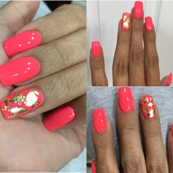 Fashion Nails - Overlay on my own nails (so they won't break) gel polish and foil design - Nail Salons Near Me - Newnan, Georgia Fashion Nails - Overlay on my own nails (so they won't break) gel polish and foil design - Nail Salons Near Me - Newnan, Georgia