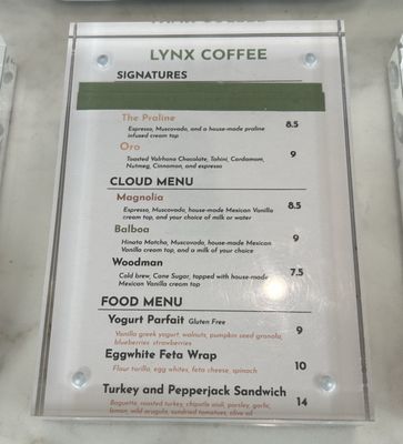 Menu photo 1 Lynx Coffee Sherman Oaks, CA Menu photo 1 Lynx Coffee Sherman Oaks, CA