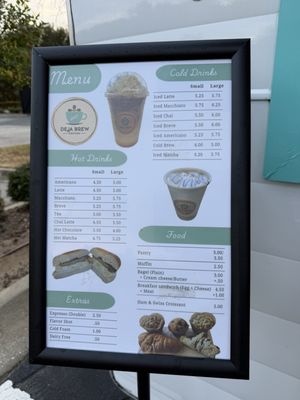 Menu photo 3 Deja Brew Coffee St. Augustine, FL
