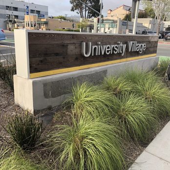 University Village - Sunday, April 28, 2019: sign at southwest corner of San Pablo Ave. and Monroe St. - University Housing Near Me - Albany, California University Village - Sunday, April 28, 2019: sign at southwest corner of San Pablo Ave. and Monroe St. - University Housing Near Me - Albany, California