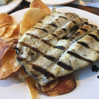 Bluewater Grill - My halibut that was too dry and delicious house-made chips - Seafood Near Me - Santa Barbara, California Bluewater Grill - My halibut that was too dry and delicious house-made chips - Seafood Near Me - Santa Barbara, California