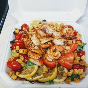 Sheriff's Cuisine - Grilled Shrimp Salad - Caterers Near Me Sheriff's Cuisine - Grilled Shrimp Salad - Caterers Near Me