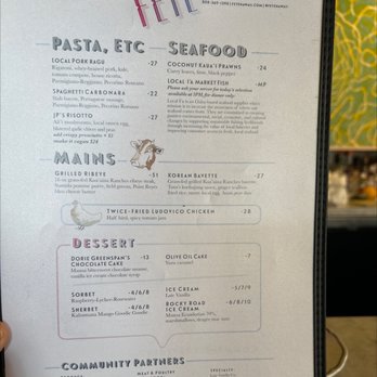 Fete - Lunch menu - New American Near Me - Honolulu, Hawaii Fete - Lunch menu - New American Near Me - Honolulu, Hawaii
