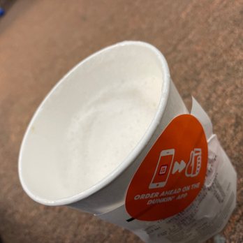 Dunkin' - Half empty Chai Latte - Donuts Near Me - Lady Lake, Florida