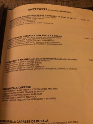 Menu photo 8 La Bussola Florence, FI