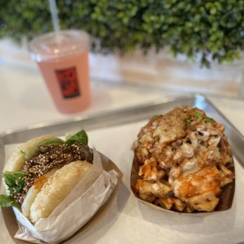 KoJa Kitchen - Umami Fries & Beef Koja burger with lemonade - Asian Fusion Near Me - Dublin, California