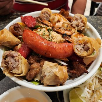 Pho Nguyen Hoang - Vermicelli with Grilled Pork, Spring Roll, Grilled Sausage, Minced Shrimp on Sugar Cane and Grilled Shrimp - Vietnamese Near Me - Windsor, Ontario Pho Nguyen Hoang - Vermicelli with Grilled Pork, Spring Roll, Grilled Sausage, Minced Shrimp on Sugar Cane and Grilled Shrimp - Vietnamese Near Me - Windsor, Ontario