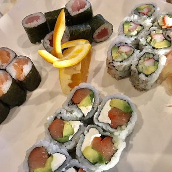 Sakeba Sushi & Sake Bar - Salmon, tuna, California, and Philadelphia roll. - Sushi Bars Near Me - Kissimmee, Florida