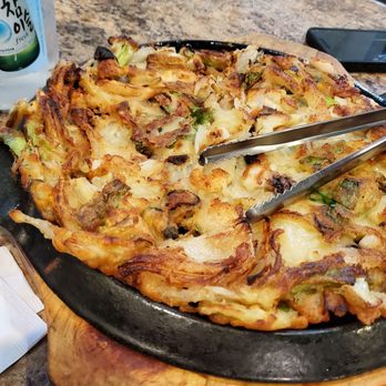 Gam Ja Tang House - seafood pancake - Korean Near Me - Buena Park, California