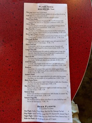 Menu photo 7 Plank Town Brewing Co Springfield, OR