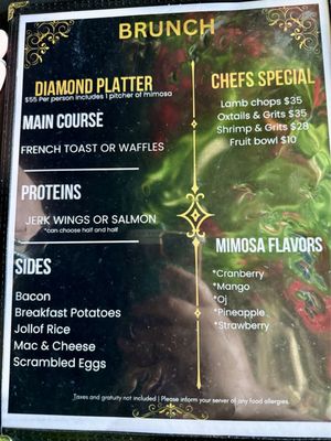 Menu photo 5 Black Diamond Restaurant and Lounge Silver Spring, MD