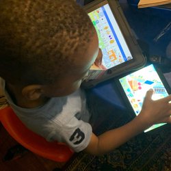 Kristal Klear Therapy Associates - Here we are answering basic Wh- questions based on his favorite game using his AAC device to produce longer utterances.