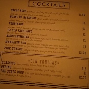 Mateo - Bar was highlight of the night. The Nightswimmer highly recommended for complexity of flavors. - Tapas Bars Near Me - Durham, North Carolina