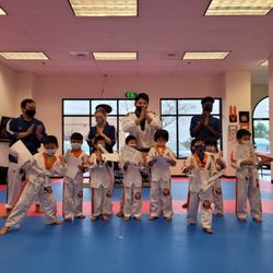 Little Tigers for ages 3-5 
Color belt test - accomplishment!