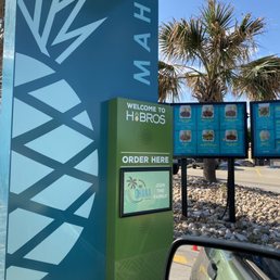 The drive-thru where you place your order. The drive-thru where you place your order.